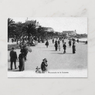 Vieja postal - Cannes, Promenade de la Croisette