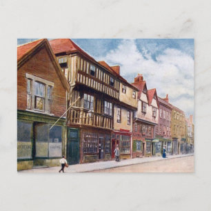 Vieja postal - Casa del obispo Hooper, Gloucester