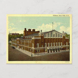 Vieja postal - Cataratas Sioux, Dakota del Sur