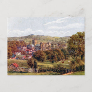 Vieja postal - Catedral de Wells, Somerset