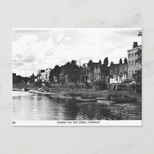 Vieja postal - Chiswick, Londres (Anverso)