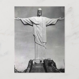 Vieja postal - Christo Redemptor, Río de Janeiro