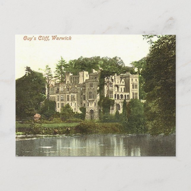 Vieja postal - Cliff de Guy, Warwick (Anverso)