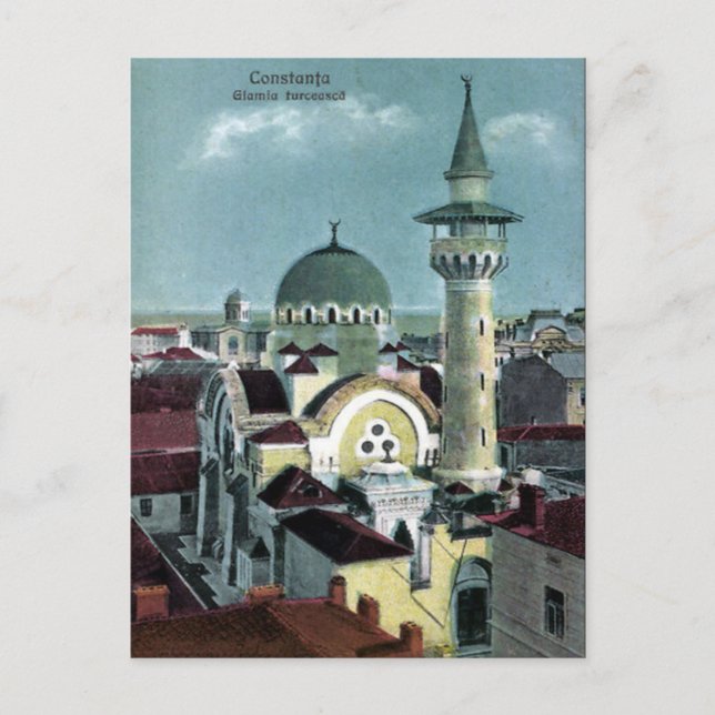 Vieja postal - Constanta, Rumania (Anverso)