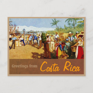 Vieja postal costarricense de pintura