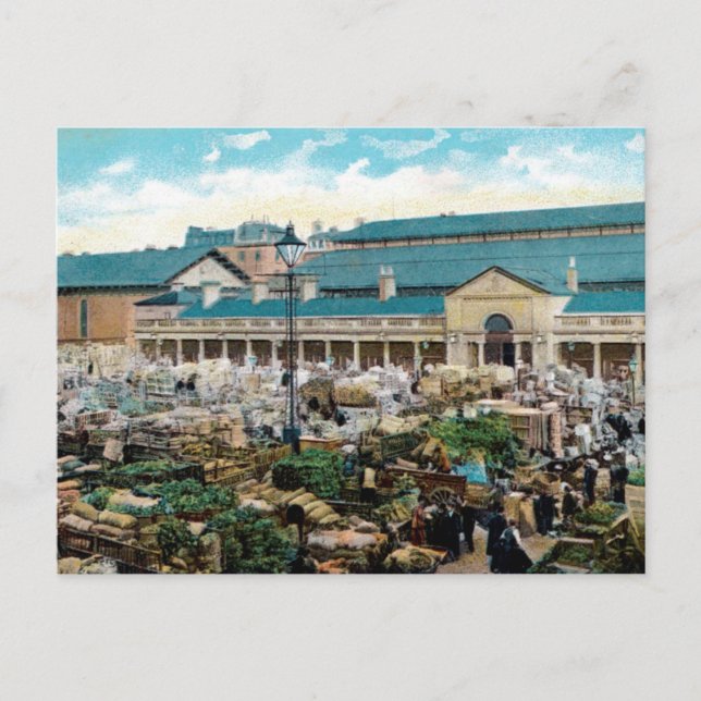 Vieja postal - Covent Garden, Londres (Anverso)