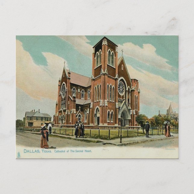 Vieja postal - Dallas, Texas (Anverso)