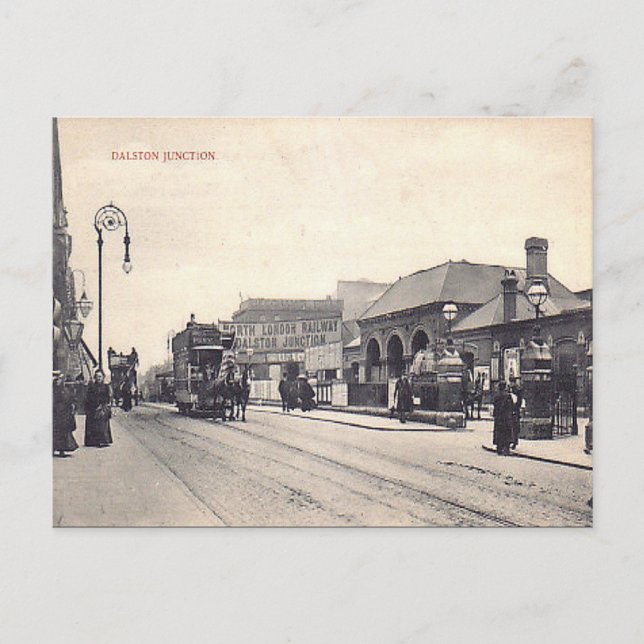 Vieja postal - Dalston Junction, Londres (Anverso)
