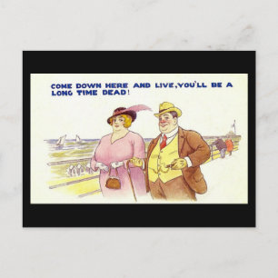 Vieja postal de historietas - Una larga muerte