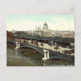 Vieja postal de Londres - Puente Blackfriars