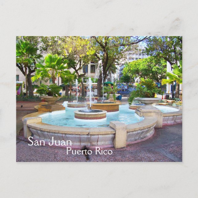 Vieja postal de San Juan Puerto Rico