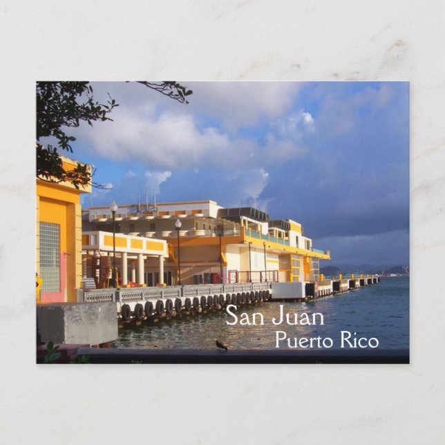 Vieja postal de San Juan Puerto Rico (Anverso)