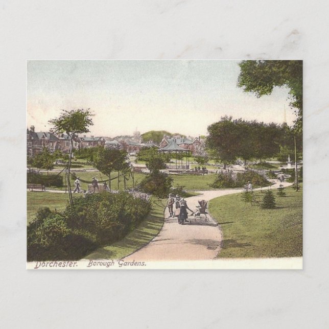 Vieja postal - Dorchester, Dorset (Anverso)