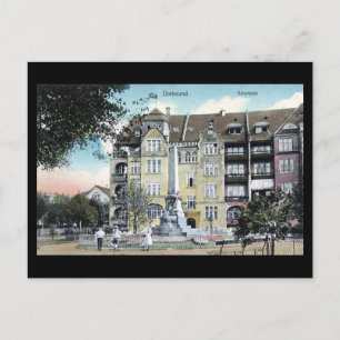 Vieja postal - Dortmund, Kaiserplatz en 1908