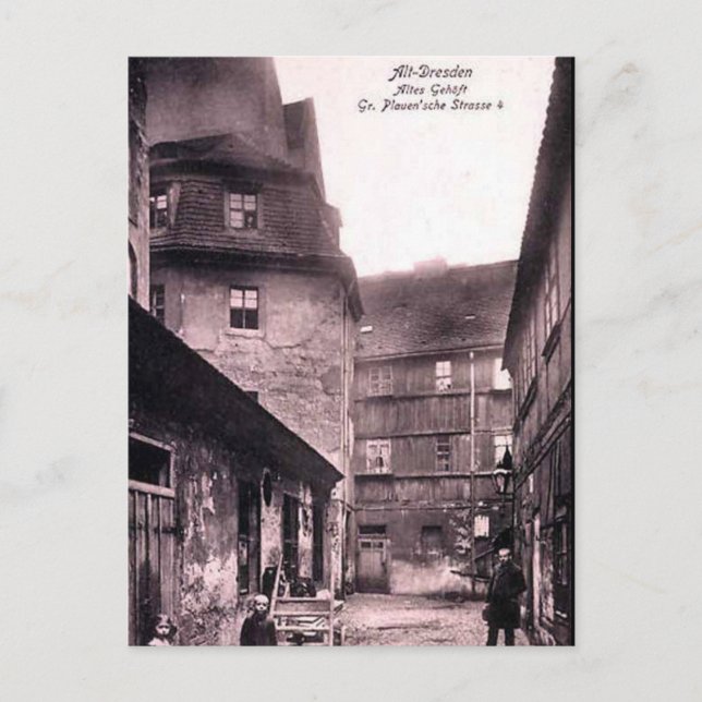 Vieja postal - Dresden, Alemania (Anverso)