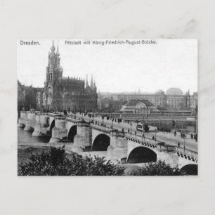 Vieja postal - Dresden, Alemania
