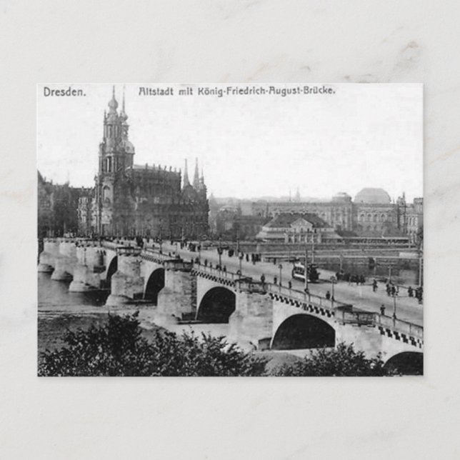 Vieja postal - Dresden, Alemania (Anverso)