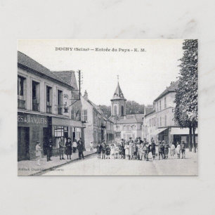 Vieja postal - Dugny, Seine-St-Denis, Francia