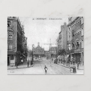 Vieja postal - Dunkerque, Francia