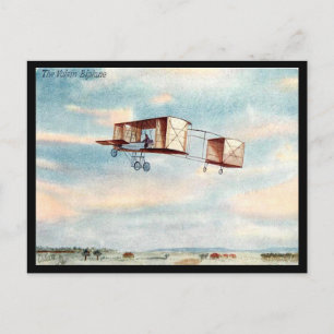 Vieja postal - El Biplano Voisin