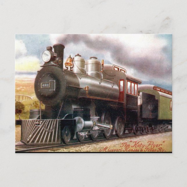 Vieja postal - El "Volador Katy". (Anverso)