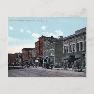 Vieja postal - Erie, Pennsylvania