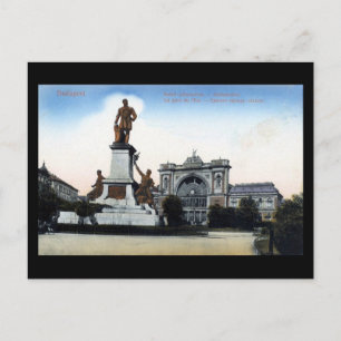 Vieja postal - Estación de Ferrocarril Oriental de