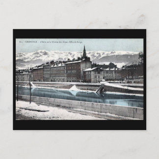 Vieja postal - Grenoble, Francia