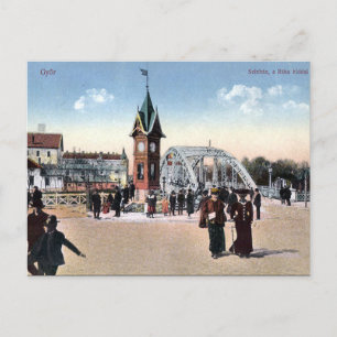Vieja postal - Gyor, Hungría