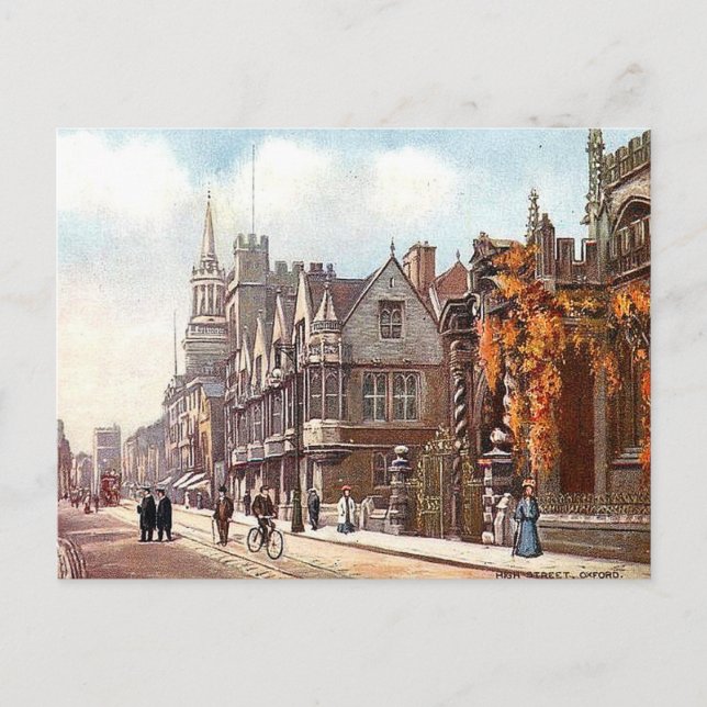 Vieja postal - High Street, Oxford (Anverso)
