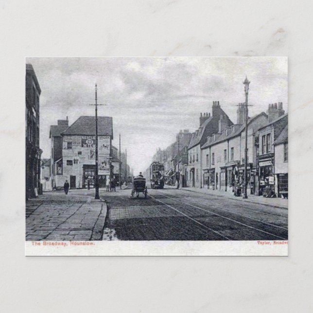 Vieja postal - Hounslow, Londres (Anverso)
