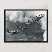 Vieja postal - Huracanes en fila