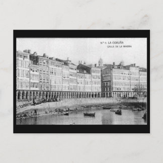 Vieja postal - La Coruña, España