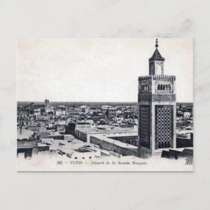 Vieja postal - La Grande Mosquée, Túnez