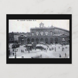 Vieja postal - Lille, Francia