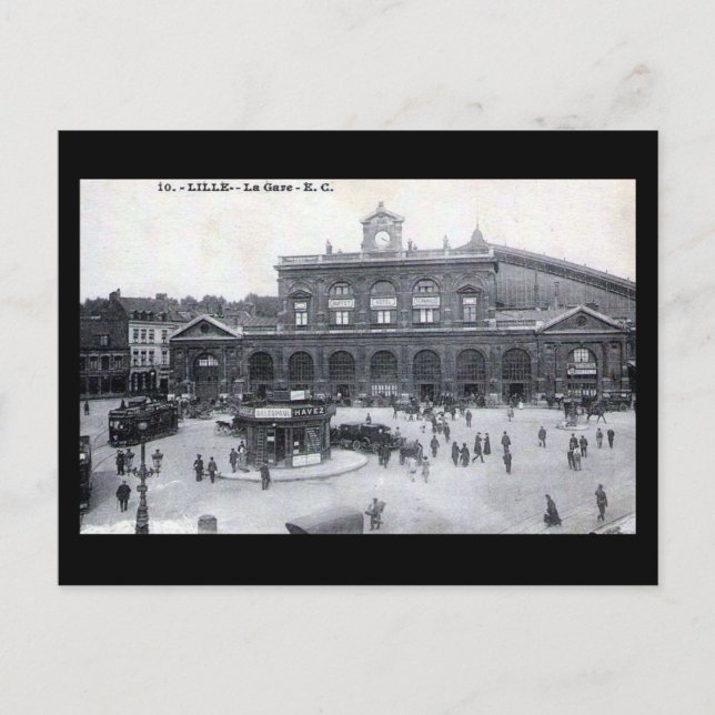 Vieja postal - Lille, Francia (Anverso)