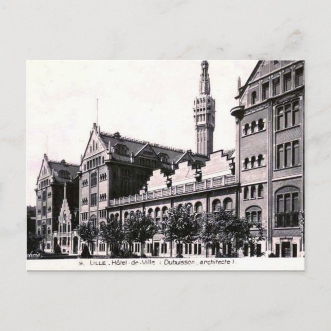 Vieja postal - Lille, Francia (Anverso)