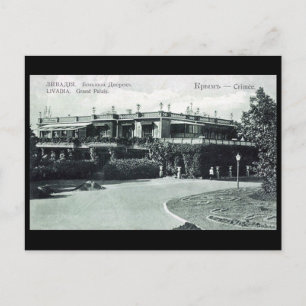 Vieja postal - Livadia, Crimea - el Gran Palacio