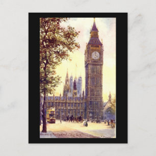 Vieja postal - Londres, Big Ben