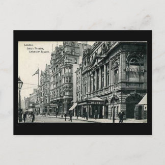 Vieja postal - Londres, el teatro de Daly, Leicest