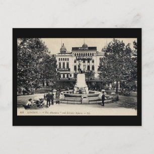 Vieja postal - Londres, Teatro Alhambra, Leicester