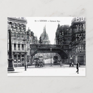 Vieja postal - Ludgate Hill, Londres