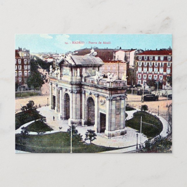Vieja postal - Madrid, España (Anverso)