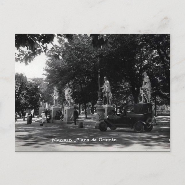 Vieja postal - Madrid, España (Anverso)