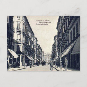 Vieja postal - Málaga, España