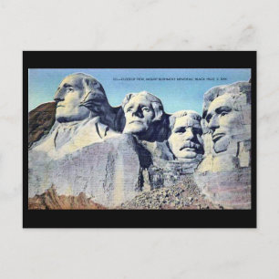 Vieja postal - Monte Rushmore, Dakota del Sur