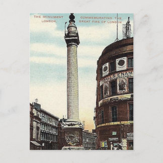 Vieja postal - Monumento, ciudad de Londres