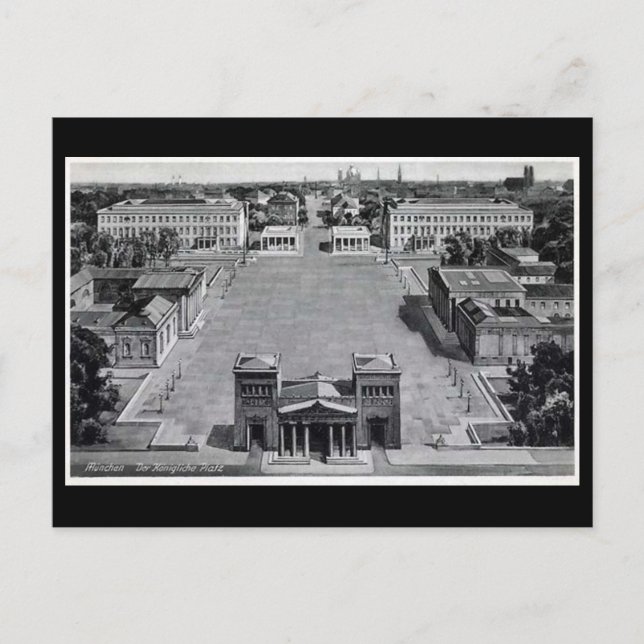 Vieja postal - Munich (Munchen) Alemania (Anverso)