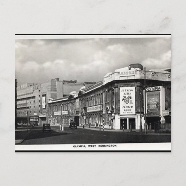 Vieja postal - Olympia, Londres (Anverso)