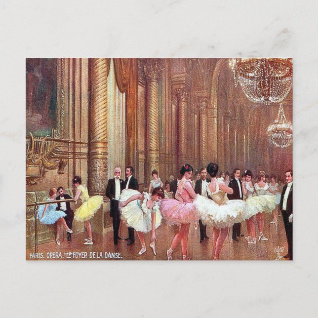 Vieja postal - Ópera de París (Anverso)